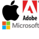 Adobe, Apple e Microsoft