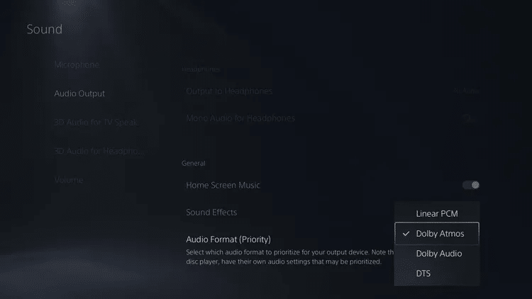 Sony, aggiornamento per PS5 con supporto Dolby Atmos 6 image 127