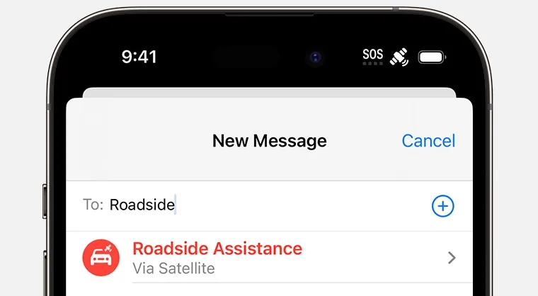 Assistenza Stradale via Satellite: nuova funzione di iPhone 15