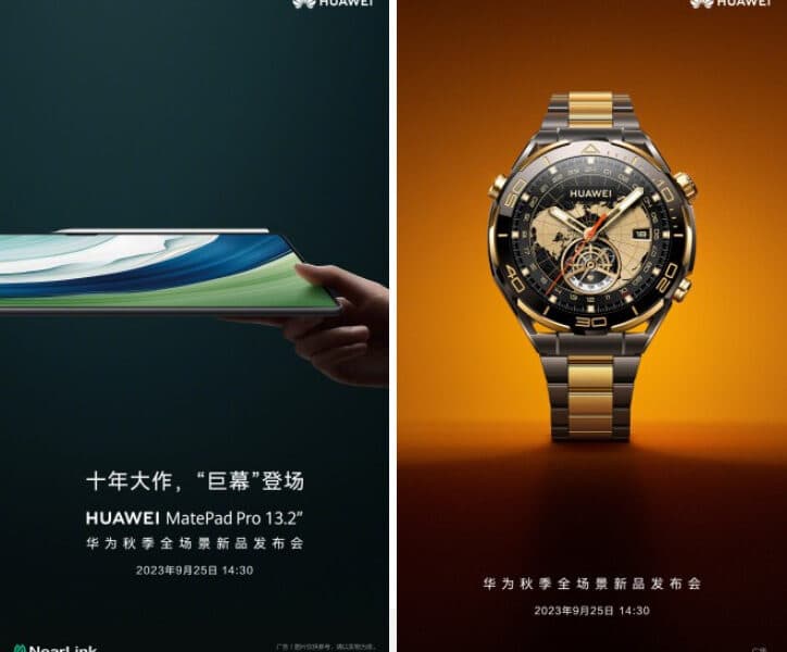 Huawei svela il MatePad Pro 13.2 e l'edizione Ultimate Gold del suo orologio