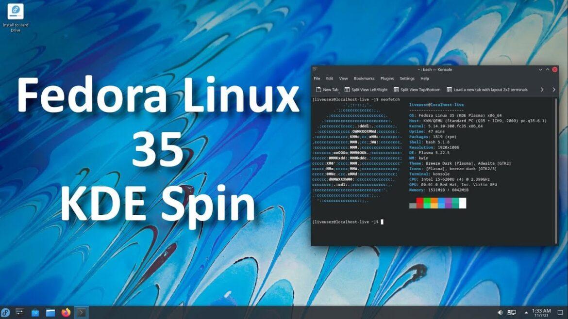 Fedora Linux KDE Spin Fedora Linux KDE Spin