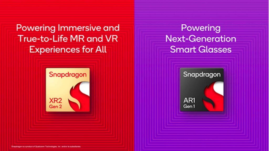 Snapdragon XR2 Gen 2 e AR1 Gen 1