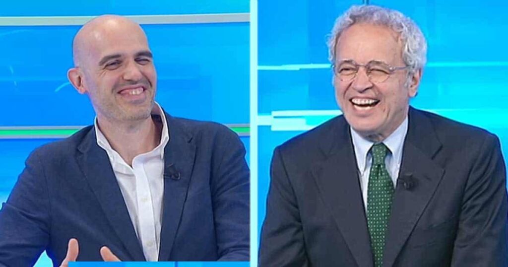 Mentana in difficoltà risponde a Puglisi su Fabbri: non so se ha la laurea. L'analisi 2 image 63 1