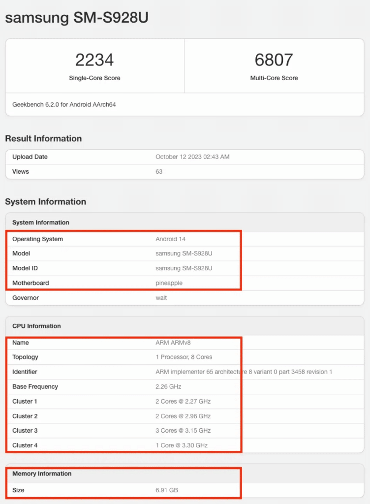 Galaxy S24, lancio anticipato negli USA: rivelate le prestazioni S24 Ultra 6 image 129