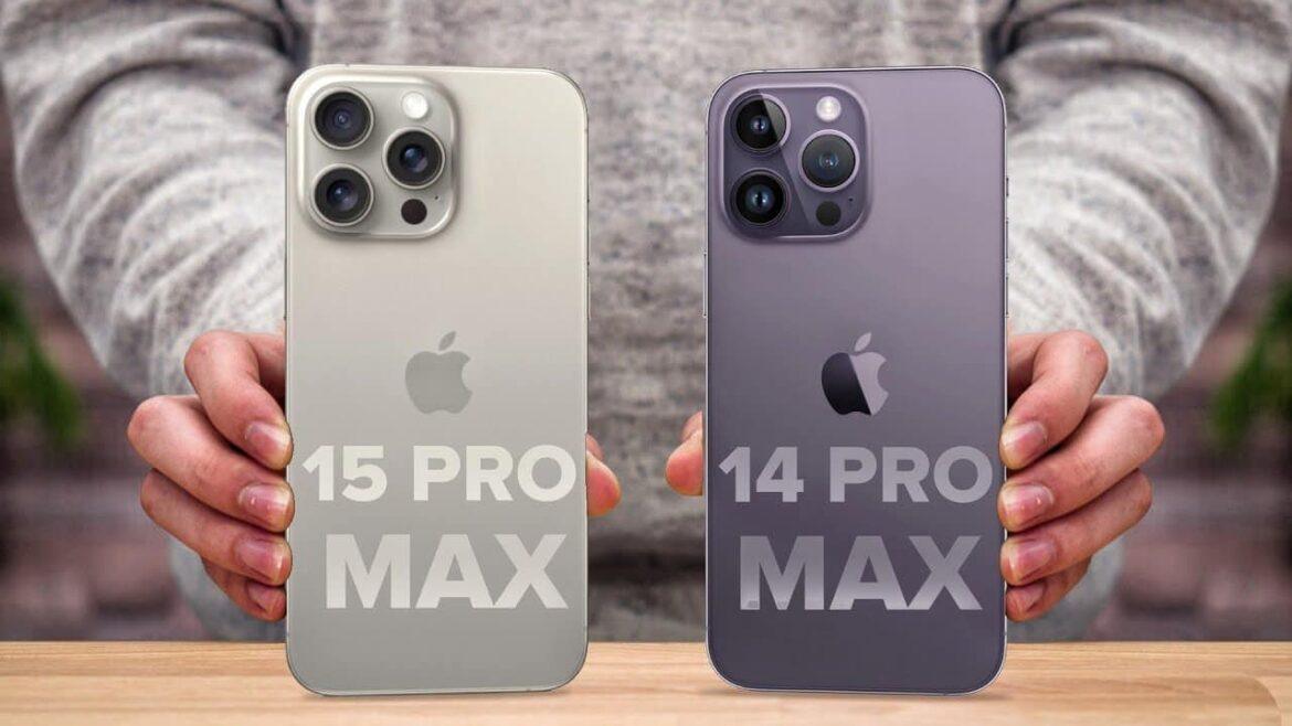 iPhone 15 Pro Max e iPhone 14 Pro Max