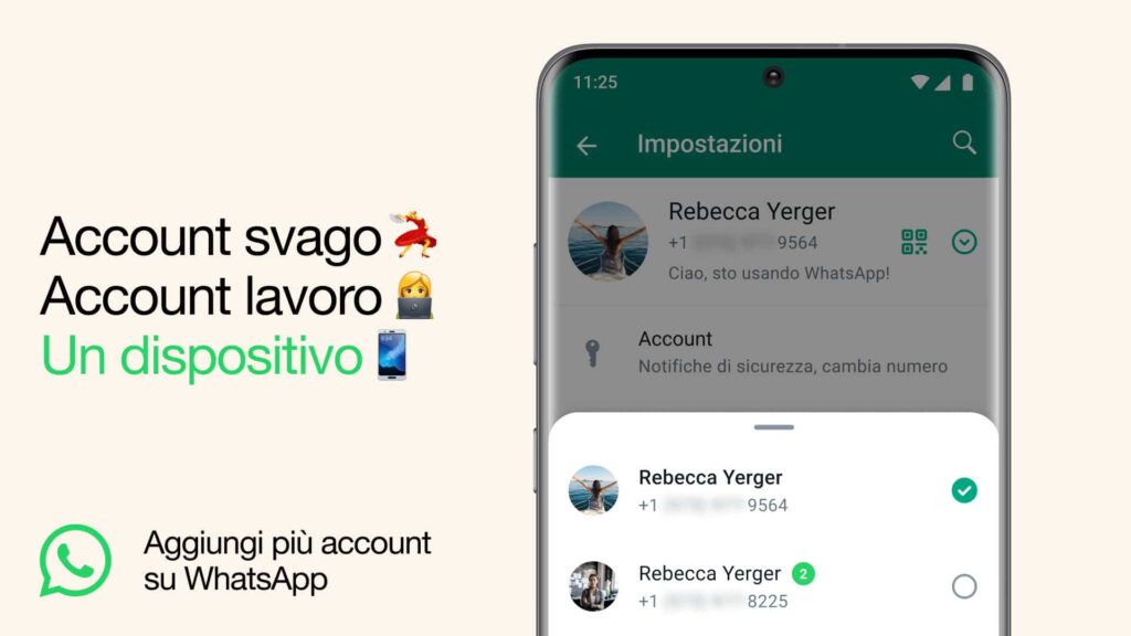 WhatsApp possibile avere più account contemporaneamente