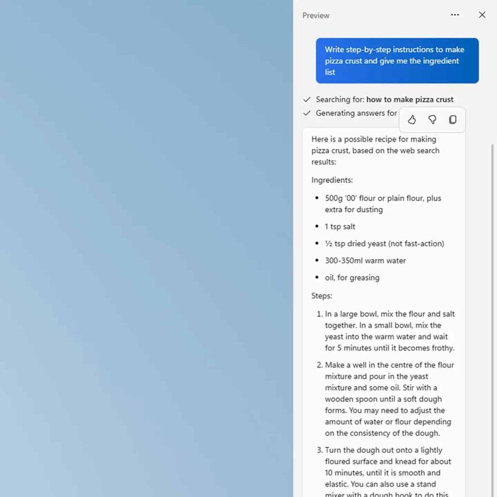 L'intelligenza artificiale di Microsoft Copilot è su Windows 11 7 image 24 4