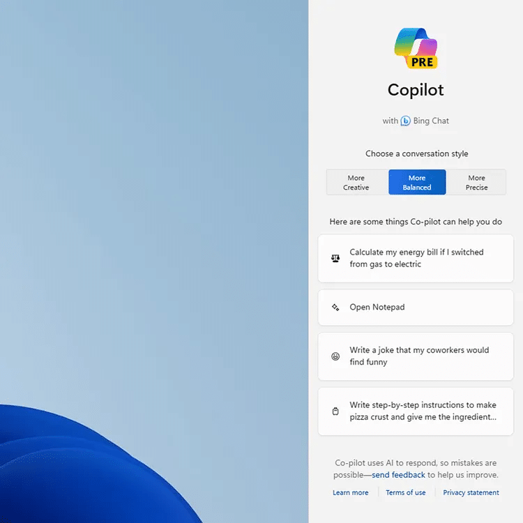 L'intelligenza artificiale di Microsoft Copilot è su Windows 11 8 image 24