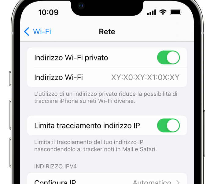 apple wi-fi privato