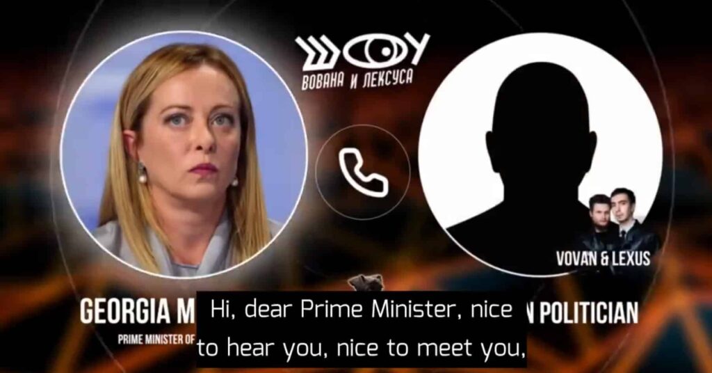 scherzo telefonico meloni