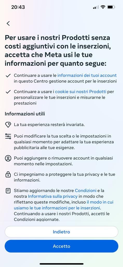 Abbonamenti senza pubblicità per Facebook e Instagram in Europa 6 image 129 1