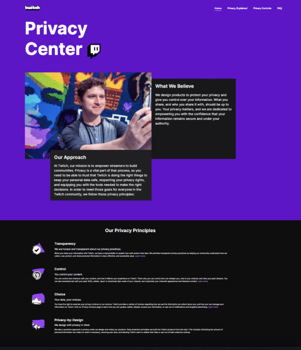 Twitch lancia il Centro Privacy per la Gestione dei Dati Personali 6 image 198