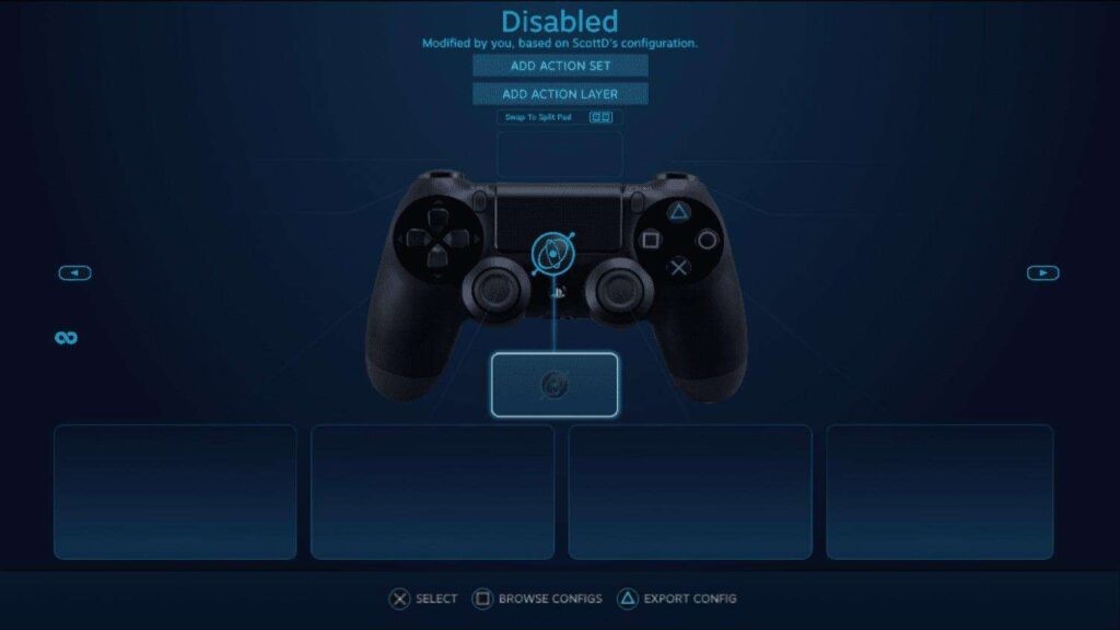 Steam controller PlayStation 4 e 5