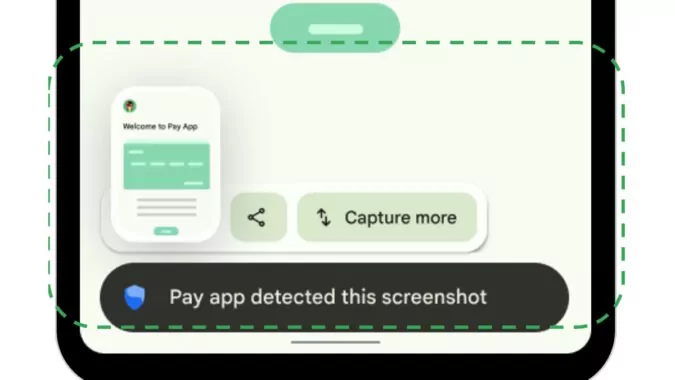 Android 14 API rilevamento screenshot
