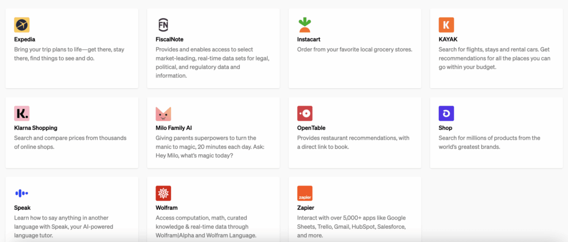 ChatGPT conferma i Plugin