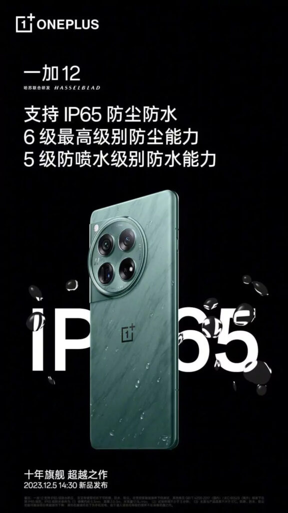 oneplus 12 ip65