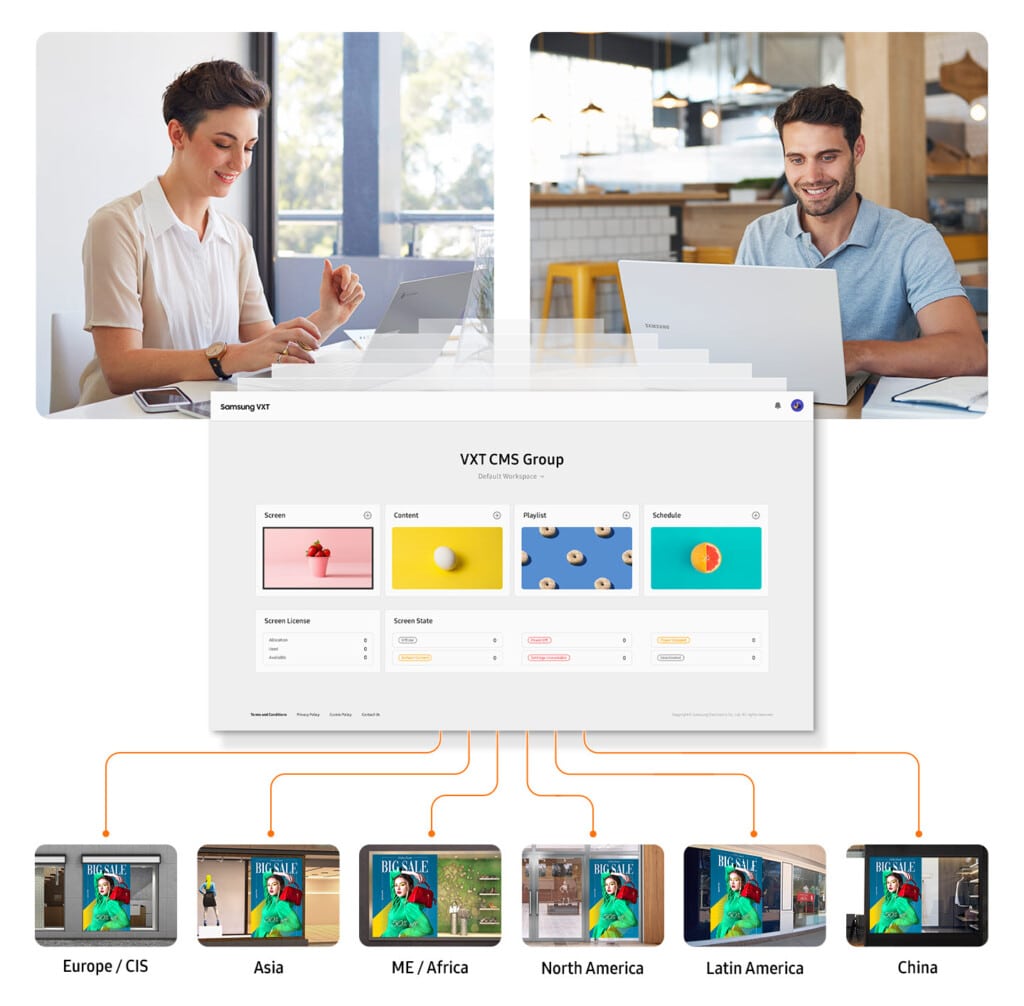 Samsung VXT: Gestisci insieme tutti i Display Digitali 7 Samsung All-in-One VXT Platform