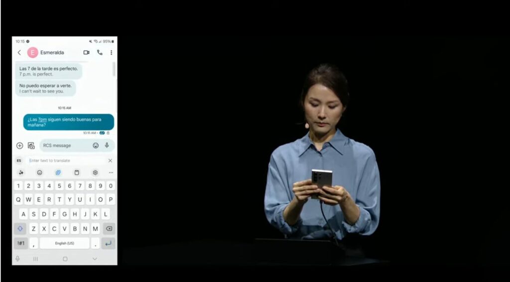 Galaxy S24, Samsung Notes e Live Translate con l'AI 7 Samsung S24 Traduzione tempo reale