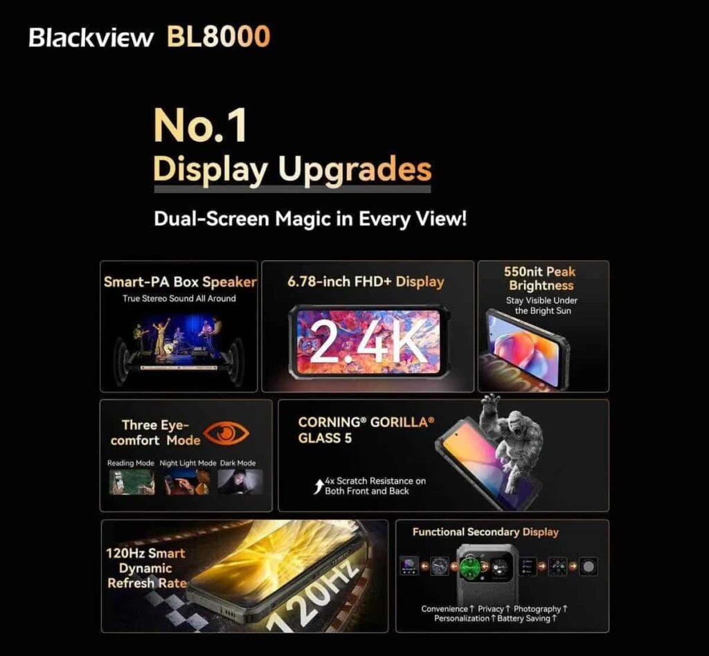 Blackview BL8000: smartphone Rugged con Dual 5G e Schermi Doppi 6 image 127 12