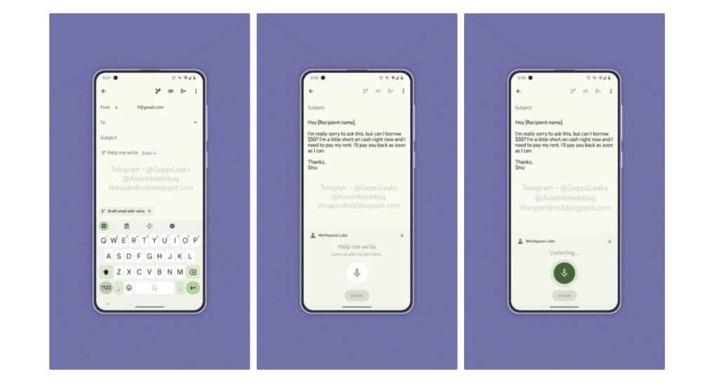 Gmail per Android: Voce per creare bozze Email con AI 6 image 140