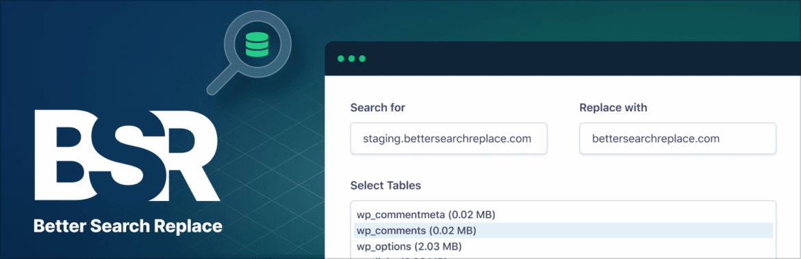 Better Search Replace Better Search Replace