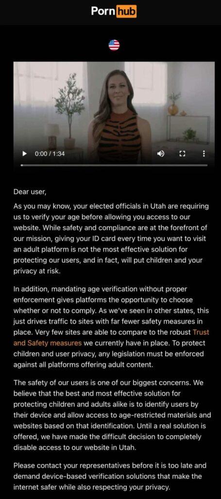 Pornhub blocca l'accesso in Carolina del Nord e Montana 6 image 7