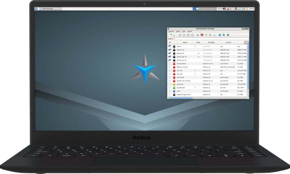 Qubes OS laptop linux