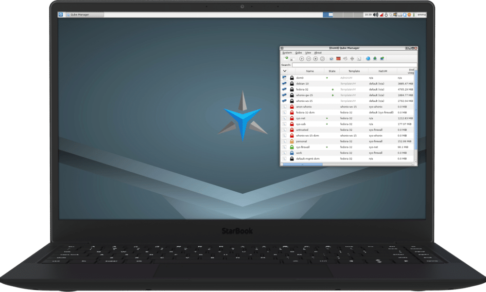 Qubes OS laptop linux