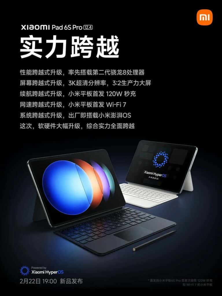 Xiaomi Pad 6S Pro ecco le specifiche ufficiali 7 image 182