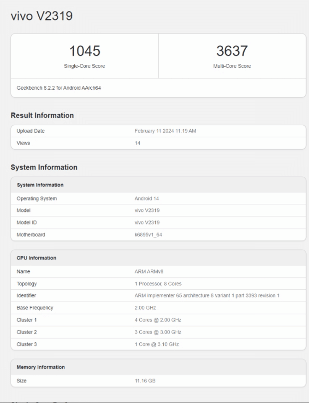 vivo V30 Pro su Geekbench con Dimensity 8200 7 image 93