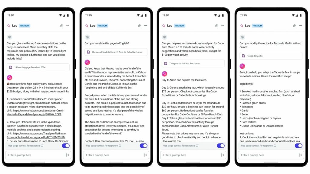 Brave Browser si arricchisce dell'assistente AI Leo su Android 6 image