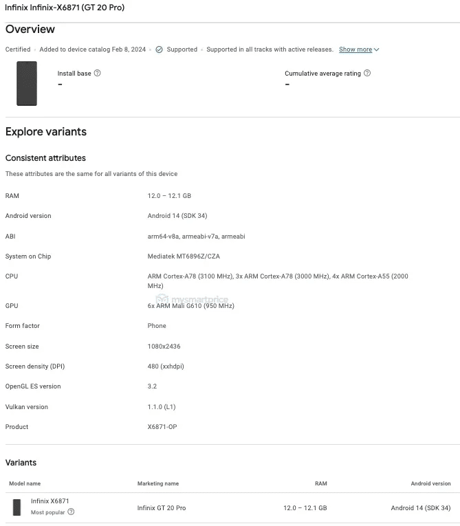 Infinix GT 20 Pro: novità da Google Play 6 image 212