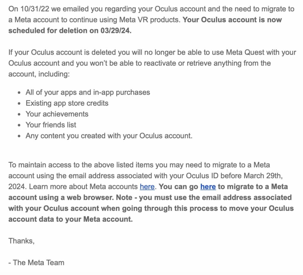 Ultimatum Meta per gli account Oculus: migrare a ONE subito 6 image 8