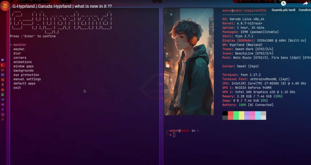Garuda Linux "Bird of Prey": nuovo rilascio con KDE Plasma 6 6 Garuda Linux