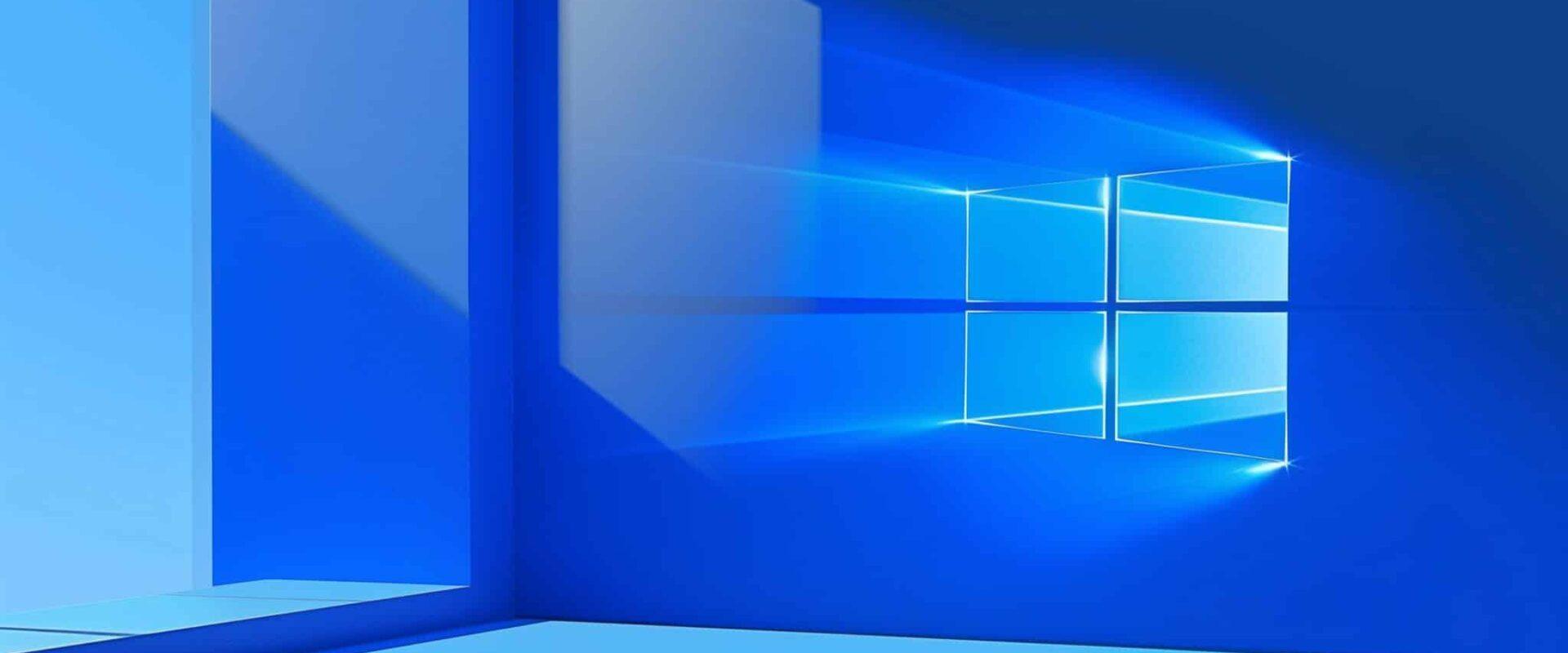 a blue room with a window and steps