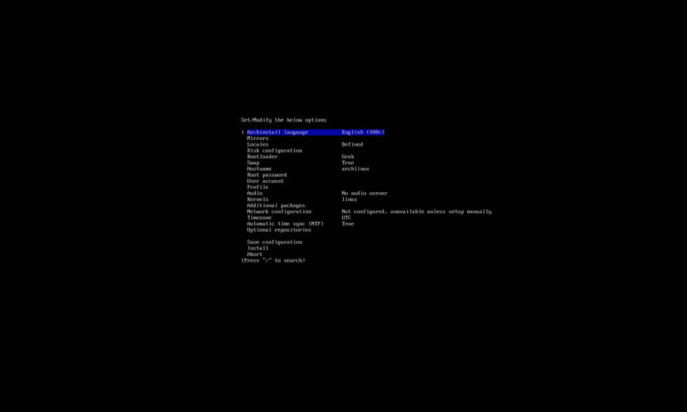 Archinstall 2.8