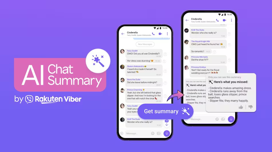 Viber introduce il riepilogo dei Messaggi basato su AI