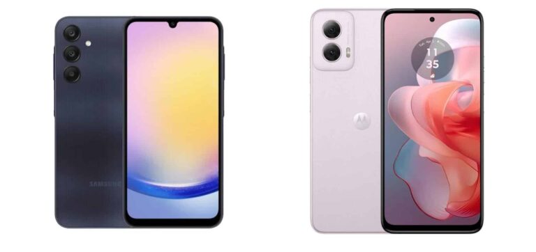Samsung Galaxy A25 vs Moto G Power 5G 2024