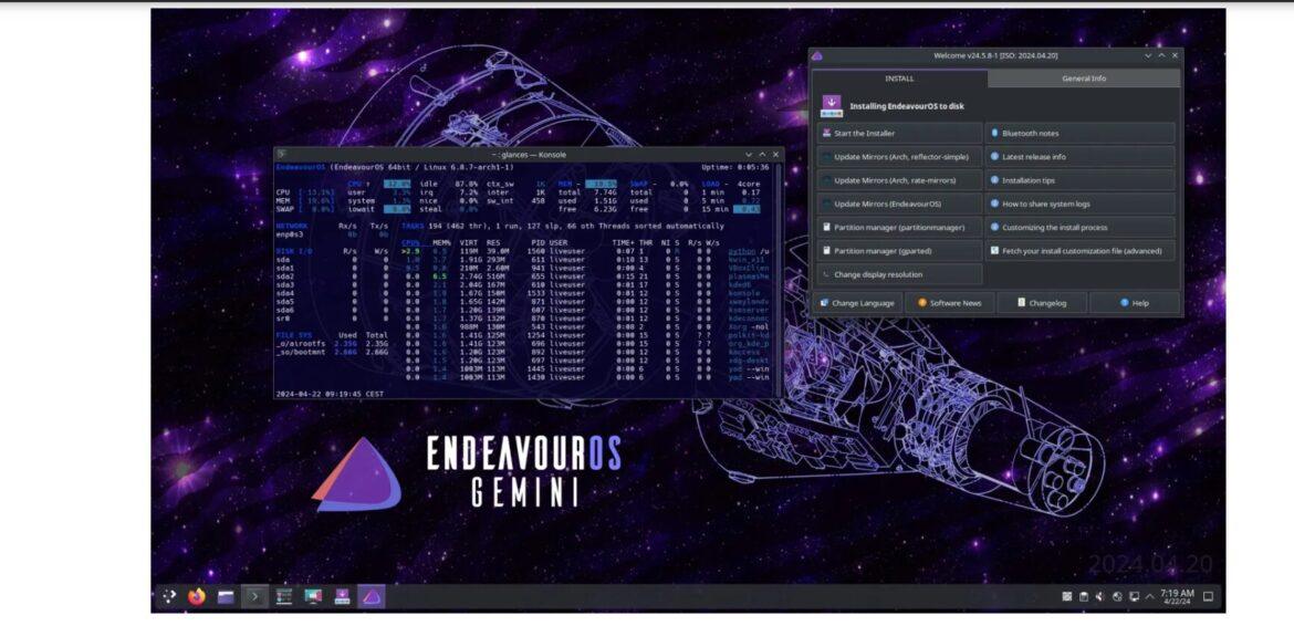 EndeavourOS Gemini EndeavourOS Gemini