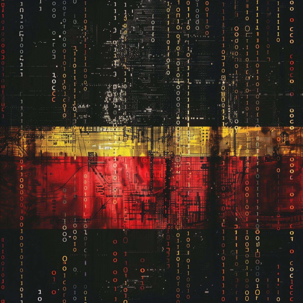 aldebaran33 germany flag in matrix style for a cybersecurity we 743b0c76 087e 4ca2 b0d2 8e3f682cda12