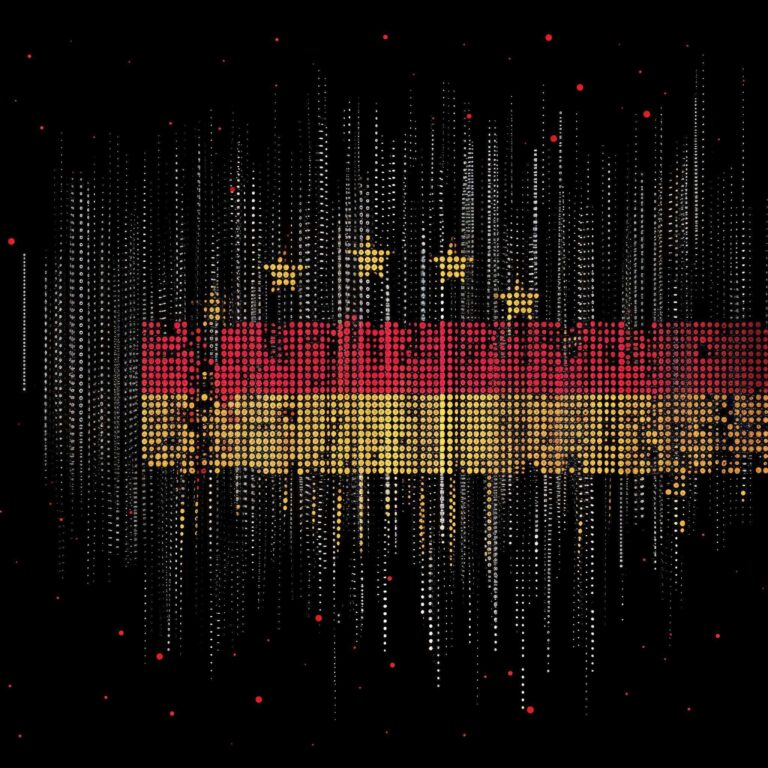 aldebaran33 germany flag in matrix style for a cybersecurity we d4dcb8b9 89af 4003 8fde d17cb5ee95fc