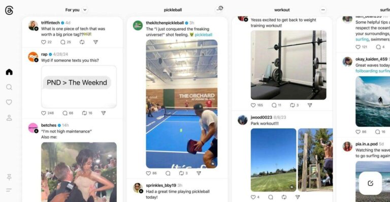 Threads testa un'interfaccia in stile TweetDeck per maggiore flessibilità 7 threads tweetdeck