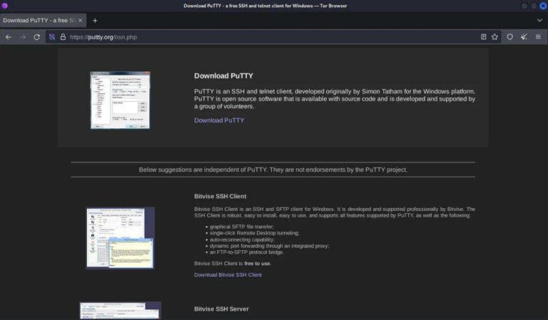 Gruppo ransomware mira Windows con malvertising di PuTTy e WinSCP