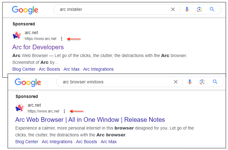 Attenzione al "falso" Browser Arc: malvertising in corso 7 image 226