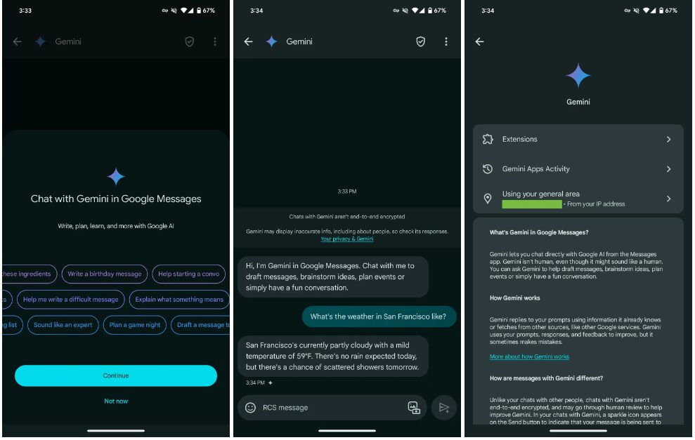 Google Gemini su Messages e Android 15 Beta 2.1 Private Space 7 image 230