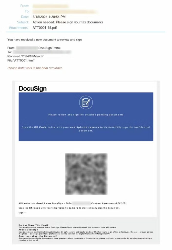 Cybercriminali sfruttano DocuSign per Phishing personalizzati e frodi 6 image 22