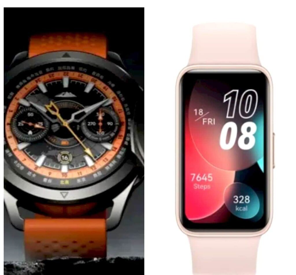 Nuovi dispositivi indossabili Huawei Band 8 e Xiaomi Watch S4 Sport