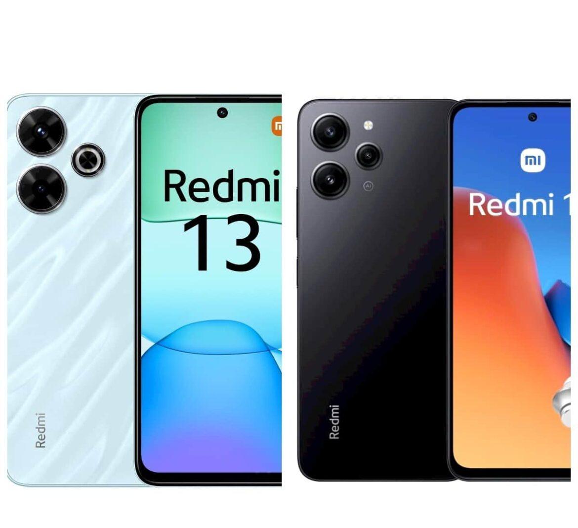 Redmi 13 5G, Redmi 12 5G, confronto smartphone, prestazioni, fotocamere, durata, batteria, specifiche tecniche,