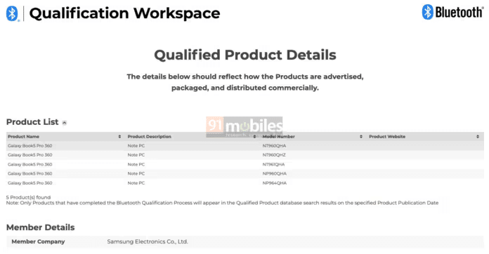 Samsung Galaxy Book 5 Pro: specifiche tecniche 6 image 223