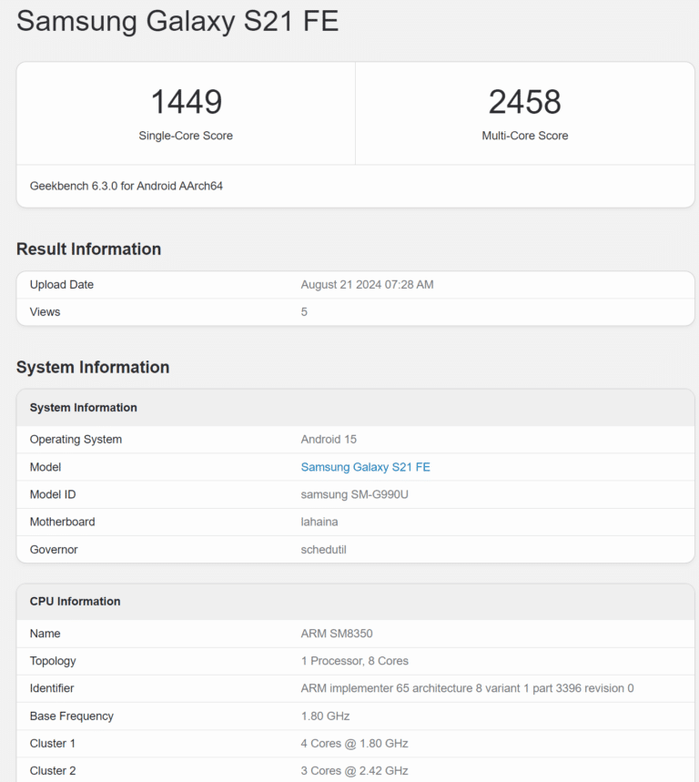 Samsung Galaxy S21 FE e Galaxy F05: Nuovi Aggiornamenti e Rivelazioni 6 image 244